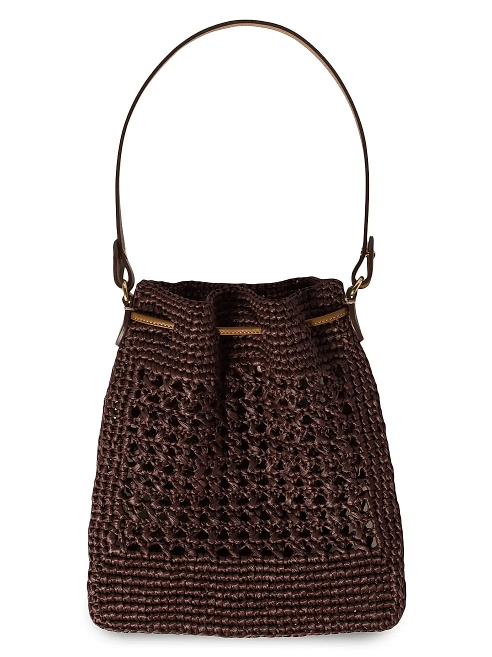MIU MIU - Woven Fabric Top Handle Bag