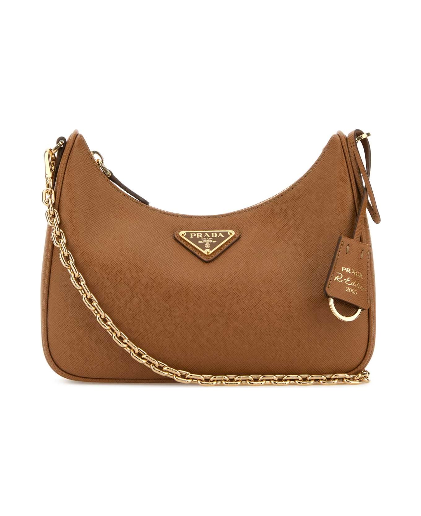 Prada - Camel Leather Re-edition 2005 Shoulder Bag