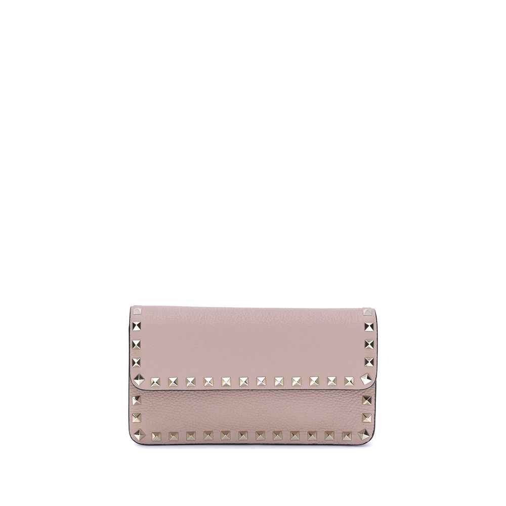 Rockstud Pochette with chain