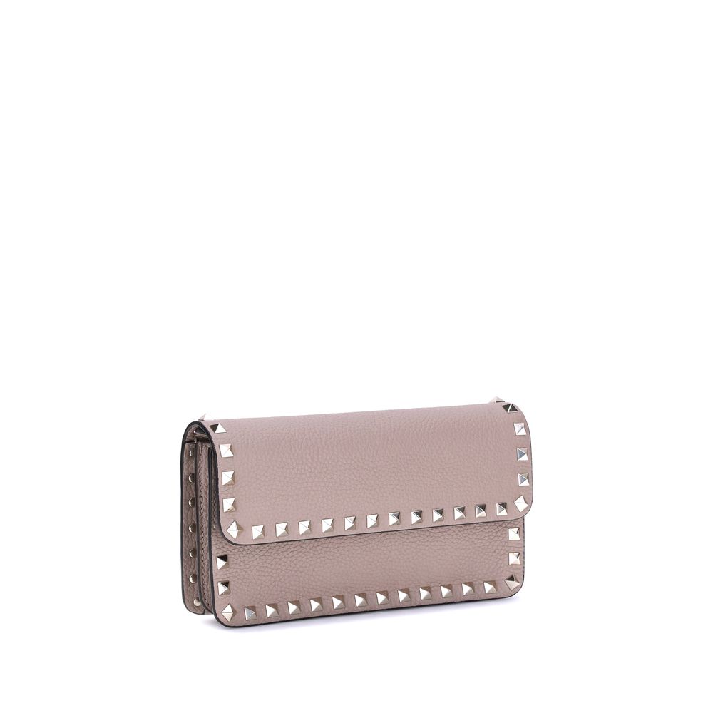 Rockstud Pochette with chain