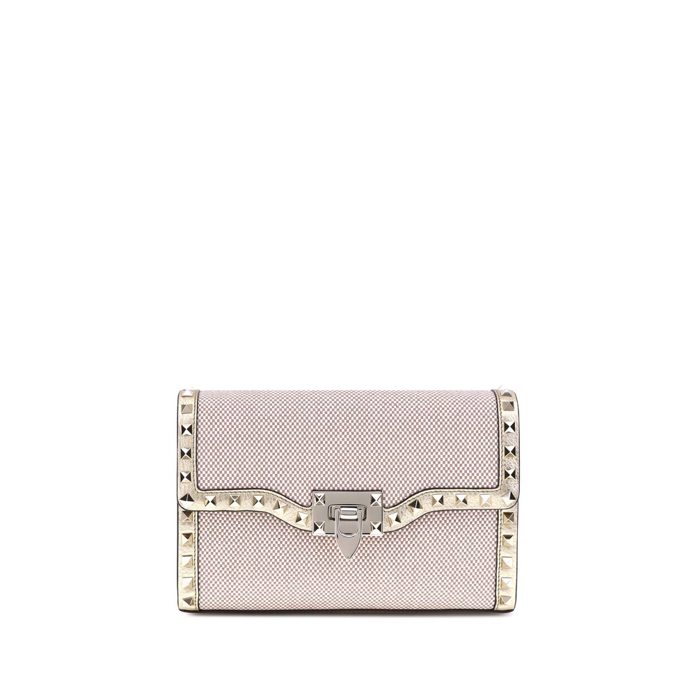 Small canvas Rockstud Shoulder Bag