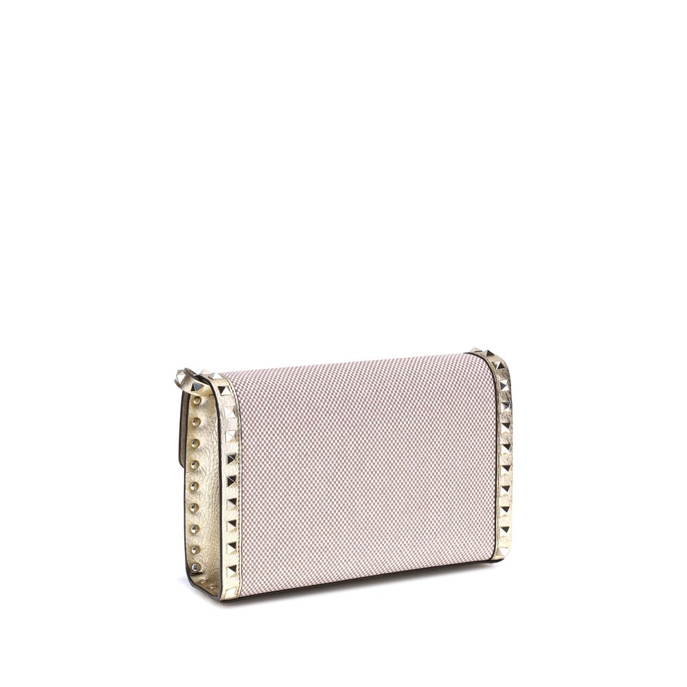 Small canvas Rockstud Shoulder Bag