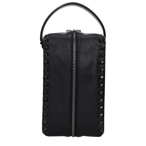 Black Leather Clutch Bags