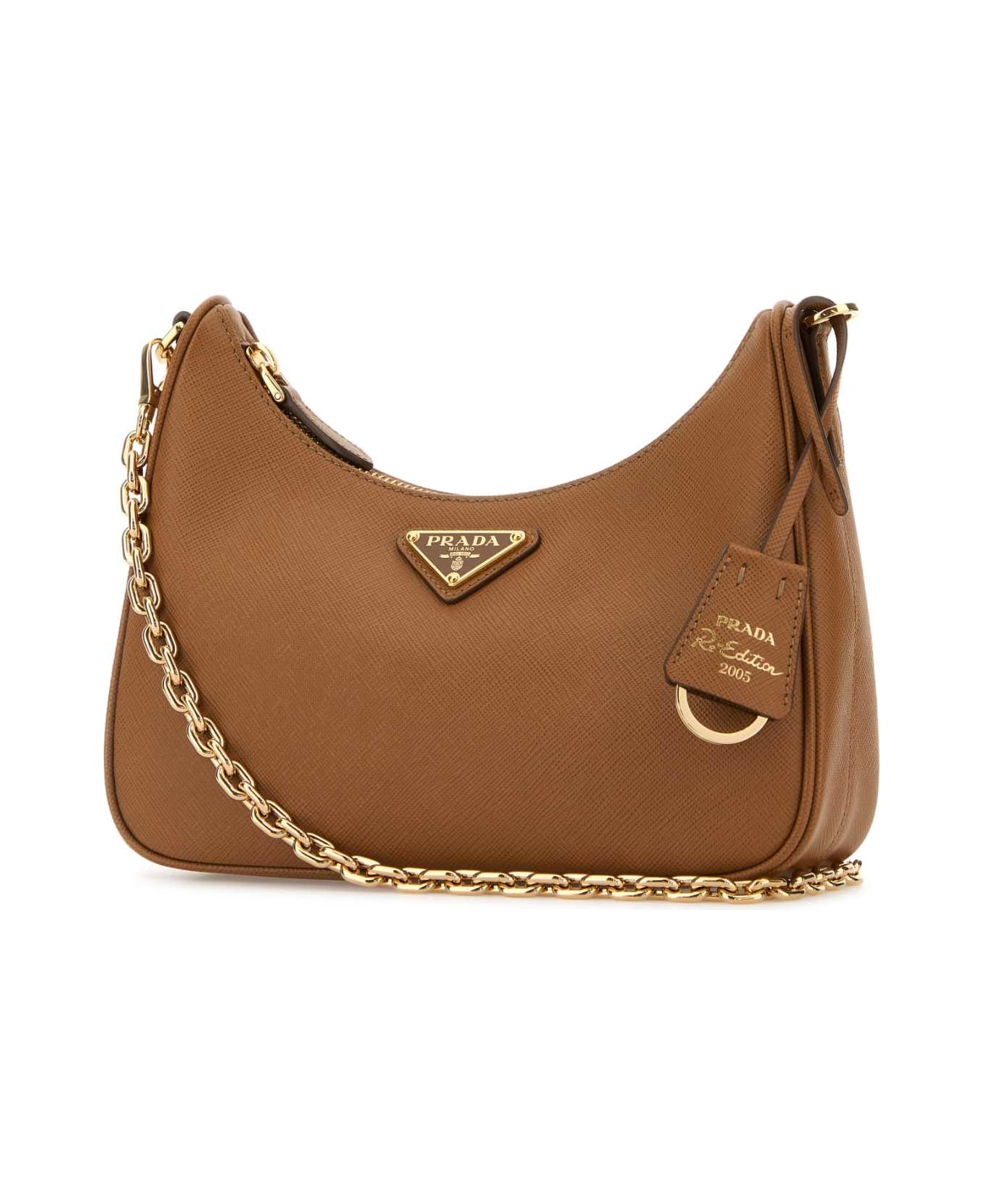 Prada - Camel Leather Re-edition 2005 Shoulder Bag