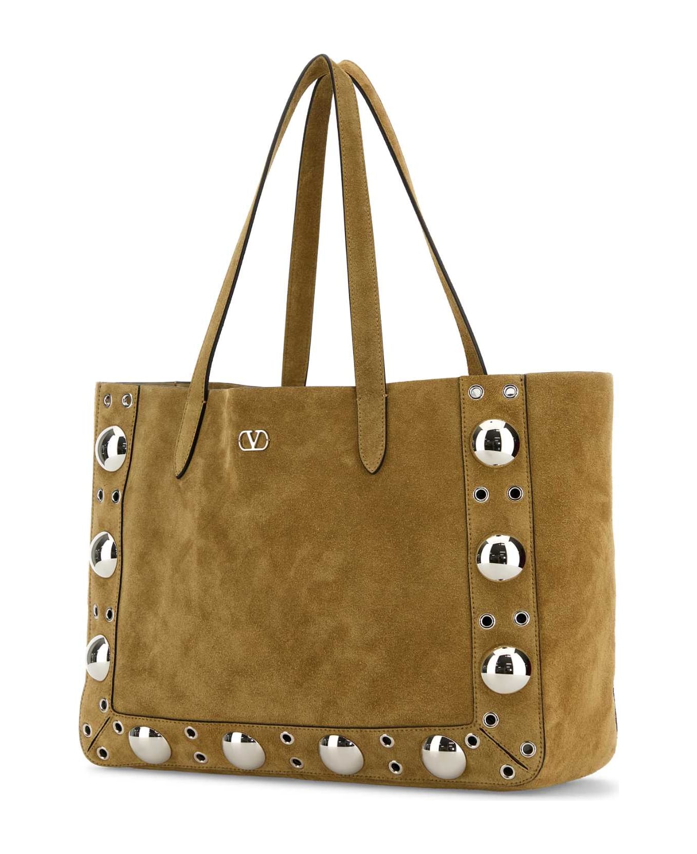 Valentino Garavani - Beige Suede Nellcã´te Shopping Bag