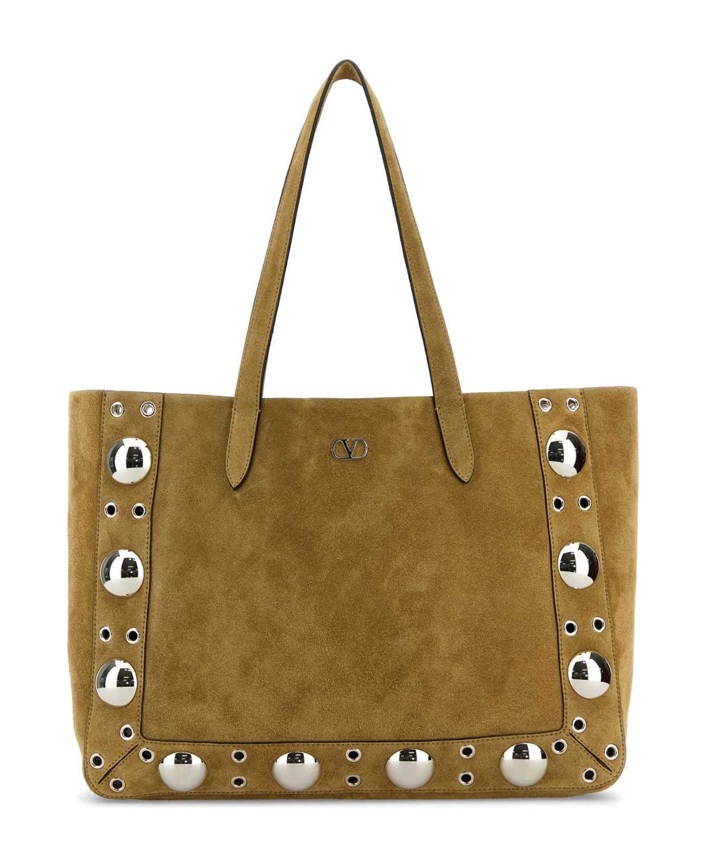 Valentino Garavani - Beige Suede Nellcã´te Shopping Bag